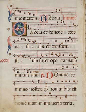 Gregorian Chant Manuscript, 14th–early 15th century